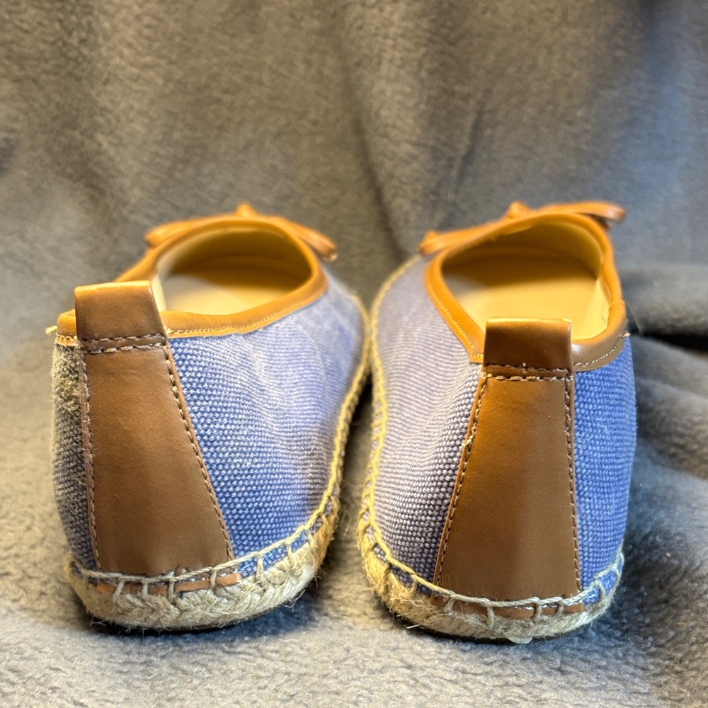 Franco Sarto Blue and Tan Espadrilles - Picture 6 of 8